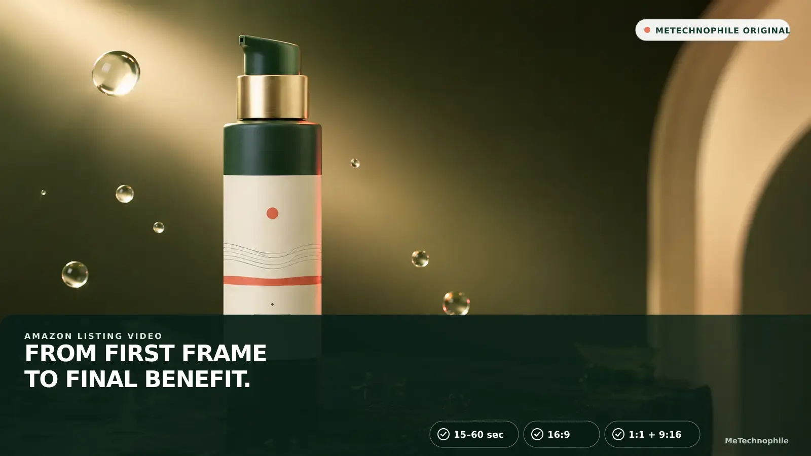 Cinematic product video preview